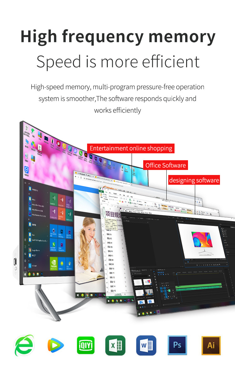 27inch 1TB HDD Curved Desktop Computer FHD Touch Screen
