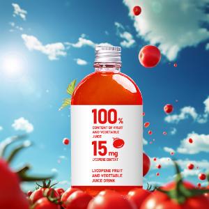 Quality Plastic Bottled Unsalted Tomato Juice 100ml 3% Nutrient Reference Value wholesale