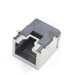 Quality Network Right Angle Rj45 Connector 10 100 Single Port Shielded TM56S811EXX43 wholesale