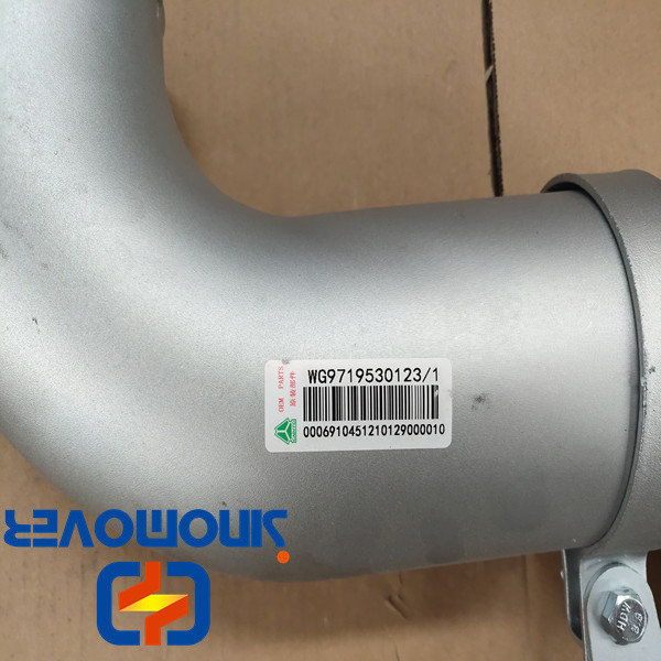 WG9719530123 Sino Truck Spare Parts Intercooler Steel Outlet Pipe