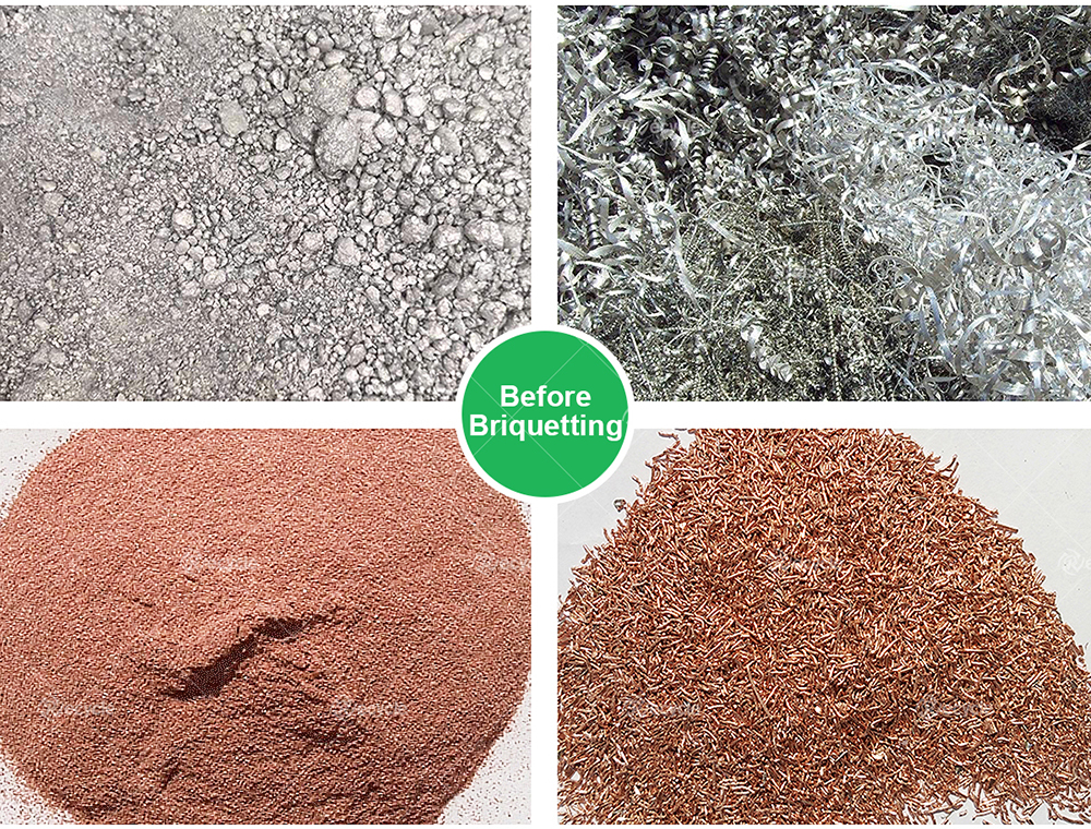 Waste Metal Chips Briquetting Machine 300Pcs/H Briquette Press Machine Cuotomized