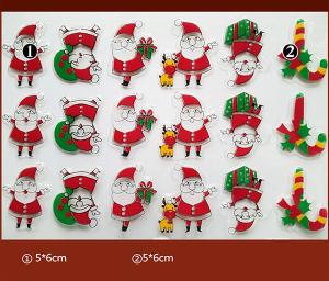 Quality Christmas Theme Santa Claus Chocolate Mould , Edible Decorations Custom Chocolate Molds wholesale