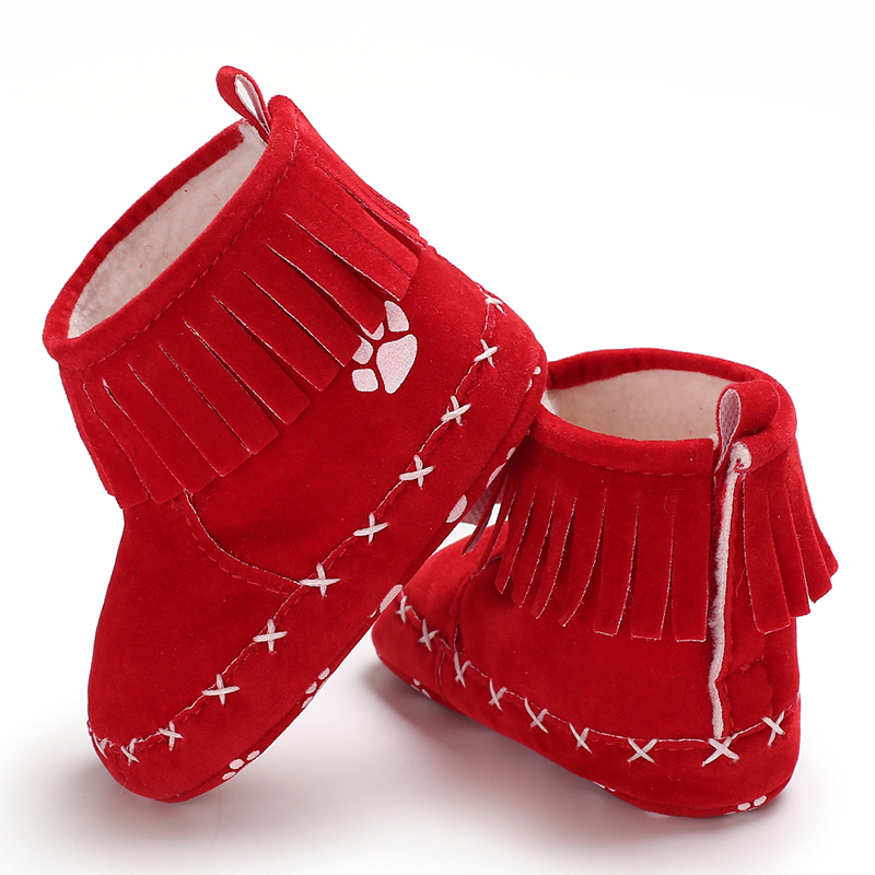 New arrived Cotton sole Tassel 0-2 years prewalker baby booties newborn