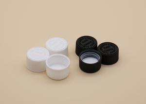 Quality High Reliability Plastic Screw Caps White / Black Color Gasket Inside wholesale