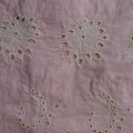 Soft Dresses White Embroidered Solid Color Cotton Fabric Garment Textile