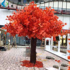 Quality Fiberglass Trunk Artificial Maple Tree For Indoor Outdoor Decoration wholesale