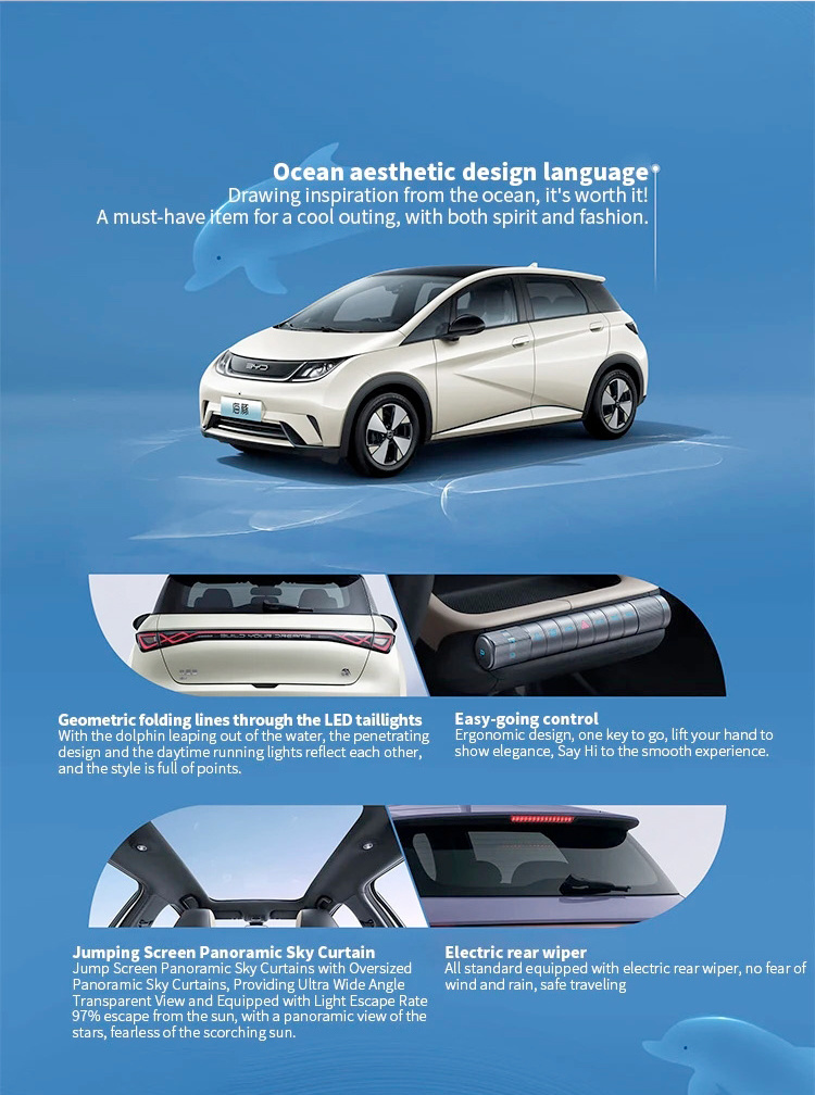 2023 Smart New Car Byd Dolphin Electric Cars Cheap Price Long Range 401/420 Km 5 Seats New Energy Vehicles for Adult Byd Dolphin
