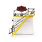 EU 10ft Mini Pop-up Shop Container Coffee Shop Bar Fast-food Restaurant