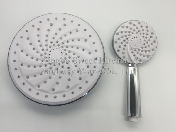 Hot-sell chrome plating three flows shower head hand shower set overhead shower