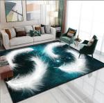 North European Feather Crystal Velvet Floor Carpets For Sofa Bedroom And Living