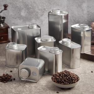 Quality 250Gram Coffee Tin Cans Rust Resistant Square Packaging Tin Can wholesale