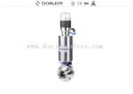 FDA Stainless steel 6 inch pneumatic butterfly valve sanitary grade for fluid