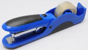 Quality Hot Sale Promotion Staple Size#24/6 26/6 Blue Color Tape Dispenser With Stapler Set wholesale