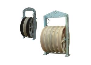 Quality 508*110mm Three Nylon Wheels Bundled Conductor Pulley wholesale