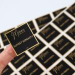 Waterproof Eco-friendly Paper Vinyl Adhesive Metal Stickers , Perfume/Cosmetics
