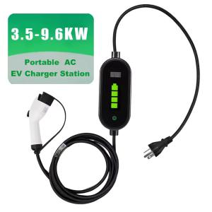 Quality 3.5KW 9.6KW Portable Electric Car Battery Charger 16A 40A EVSE Sae J1772 Type 1 wholesale