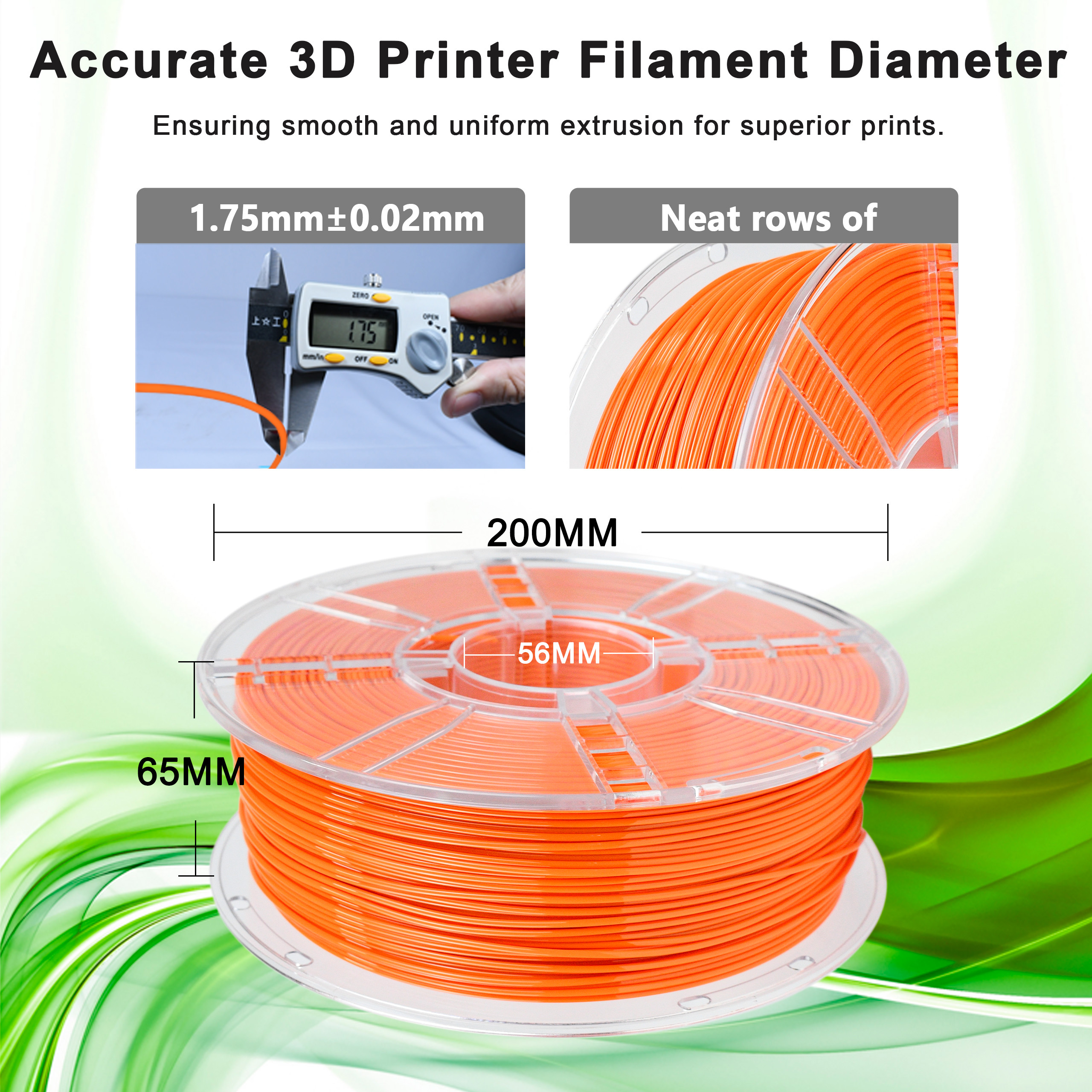 iBOSS PETG Orange Filament 1.75mm 3D Printing Filament 1KG