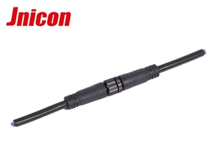 2 Pin Waterproof Wire Connector Plugs M12 Screw / Self - Locking Type