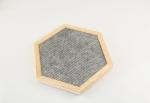 Unique Shape Wooden Letter Board , Changeable Wooden Hexagon For Home Decor