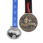 Die Casting Metal Commemorative Medals Antique Brass Plating Common Size