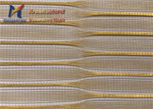 Quality Tempered Laminated Glass Panels 1.0mm Copper Wire Mesh wholesale