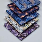 Solid Color Men's Handkerchief Cotton Pocket Square Scarf for Professional