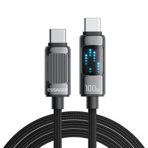 Quality ESSAGER ES-X58 Series PD Type C Cable USB C To USB C Cable 100W 1m 2m wholesale