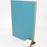 0.4mm Ocean Blue Matte PET Laminated MDF Panels 730kgs/Cbm