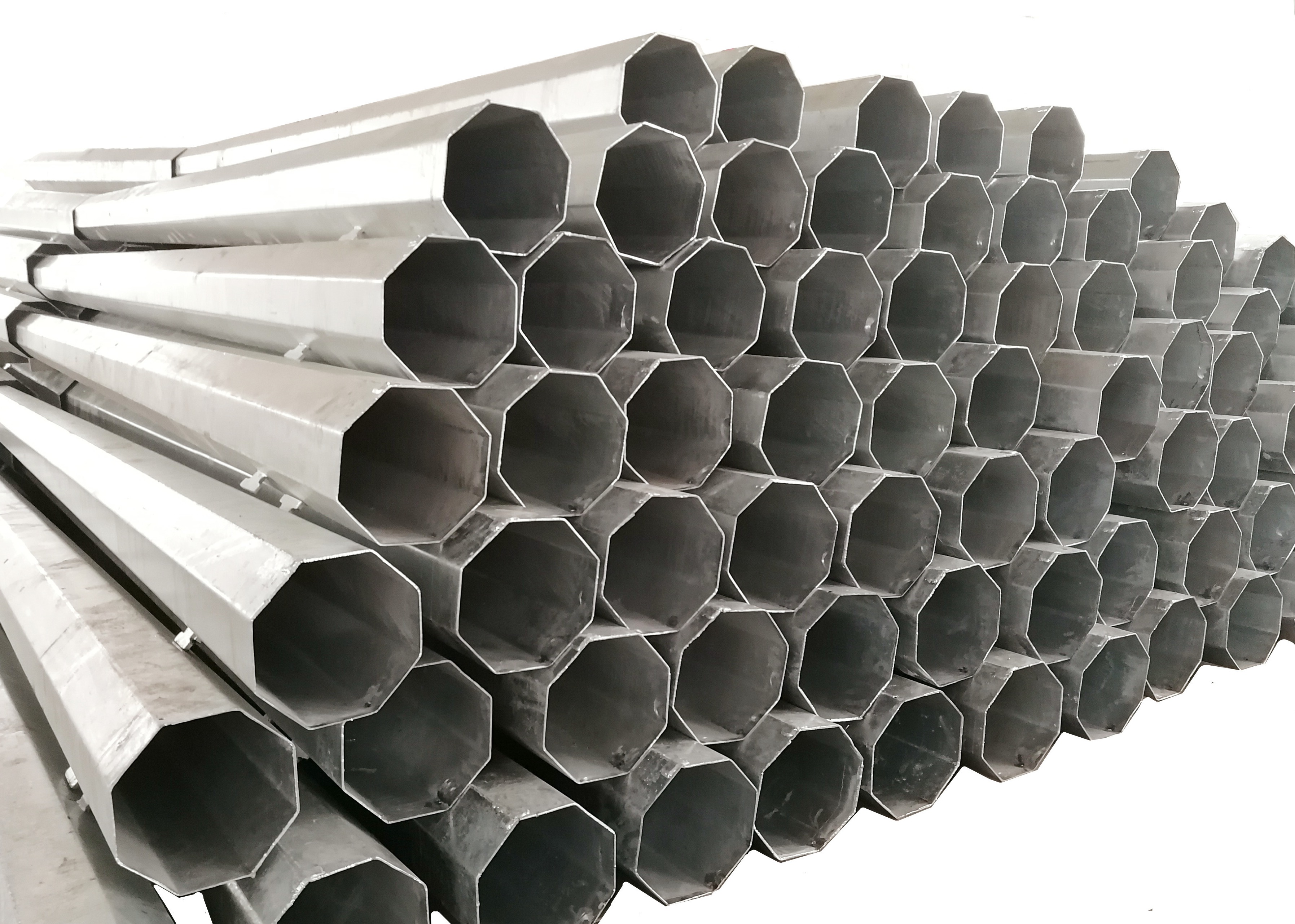 JSHG Good Quality Of Polygonal 30ft 35ft Outdoor Galvanized Steel Poles For Sale