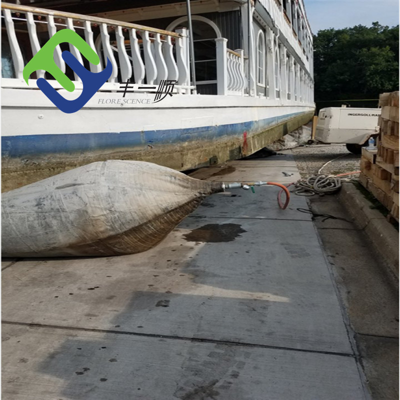 ISO 14409 Black Marine Airbags Ship Launching Airbag Culvert Application