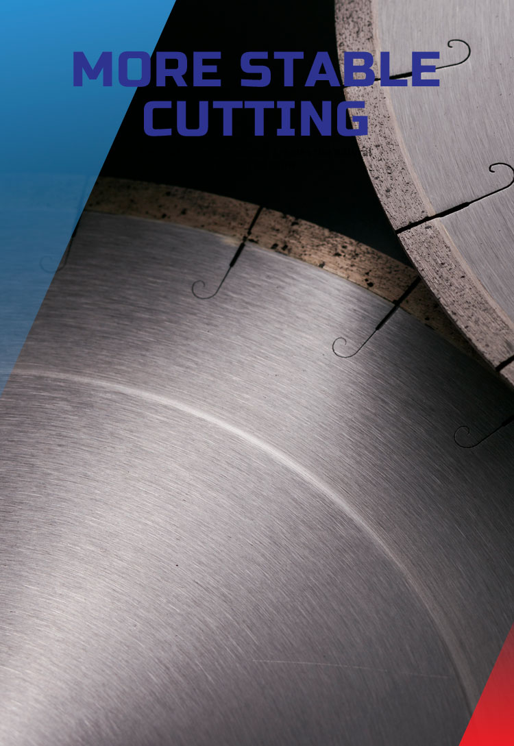 1200mm Marble Diamond Horizontal Saw Blade Blade Length 10in Segment Height 7/10/12mm