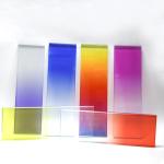 Office Building Gradient Color Glass Luxury Wall Painting Glass 2mm-25mm