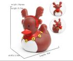 Cute Deer / Penguin Christmas Rubber Duck Baby Tub Toys 6cm Length *4.5cm Height