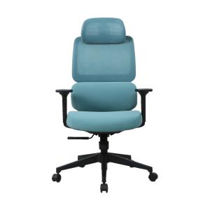 Quality PU Armrest Executive Swivel Office Chair Nylon Ergonomic Desk Mesh Chair wholesale
