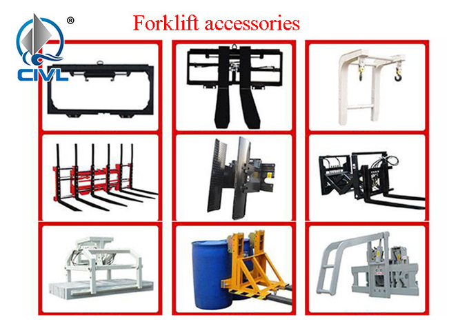 5 Ton All Terrain Forklift 76kw Diesel Engine 4WD Internal Combustion Side Shift Diesel Engine Color Option