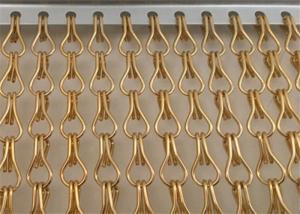 Quality Decorative Architectural 12mm Anodized Metal Chain Link Curtain 1mX2m wholesale