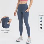 Women Buttery Soft Yoga Leggings With Drop In Side Pockets Gym Fitness Tights