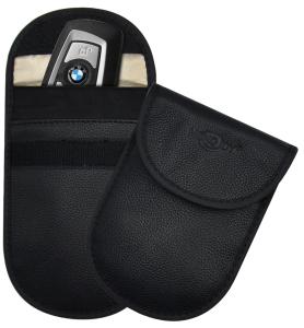 Quality Elegant Faraday Key Fob Pouch For Smart Car Keys Anti Theft Keyless System wholesale