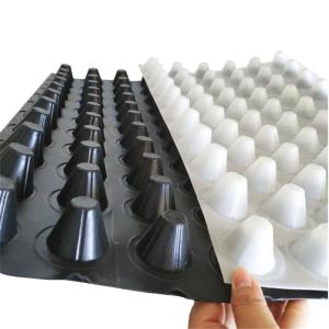 Quality Earthwork Products 8mm HDPE Dimple Drainage Board With ISO9001 Certification wholesale