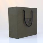 Hand Length Handle Gravure Printing Cardboard Paper Gift Bag Packaging for