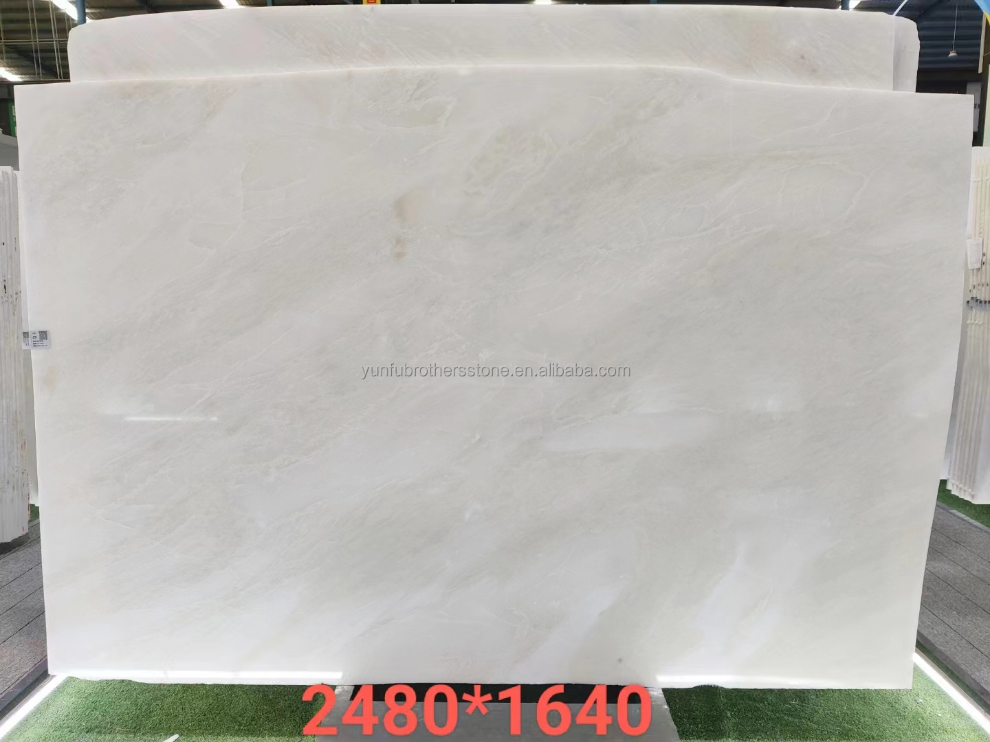 Modern Royal White Onyx Honed Marble Sheet Cut-to-Size Graphic Design Solution for Wall Panel and Dining Table Set