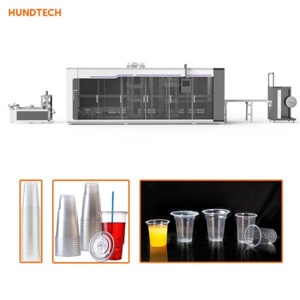 Multi Stations Plastic Cups Disposable Thermoforming Machine Automatic Vacuum