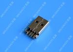 USB 2.0 A Male USB Charging Connector , Plug Jack Mounting Solder 4 Pin PCB
