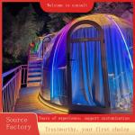 Contemporary Design Style Outdoor Hotel Camping Site Scenic Glass Room Spherical