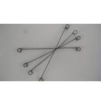 8" Soft Black Annealed Double Loop Wire Ties
