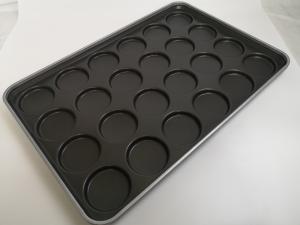 Quality 4&quot; 24 Links Aluminum Hamburger Bun Baking Pan Easy Cleaning wholesale