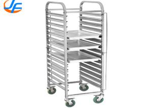 Quality RK Bakeware China Foodservice NSF Custom 800 600 Revent Oven Baking Tray Trolley Food Trolley With Pan Stainless Steel wholesale