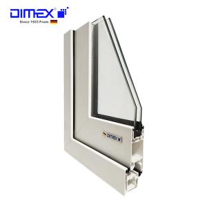 Quality Building Casement UPVC Window Profiles High UV Retardant DIMEX E35 wholesale