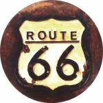 motorcycle Bar Decorative Metal Signs, Wall Art Painting Tin Sign, Round 30cm