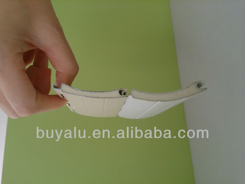 Different Size Aluminium Roller Shutter Slats Different Color Foam Filled Roller Shutter Slats